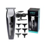 جعبه و لوازم جانبی خط زن مشکی شارژی وی جی آر مدل V-059